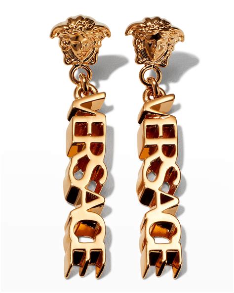 versace earrings mens|versace gold stud earrings men's.